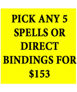 SPELL &amp; DIRECT BINDINGS WORKS ONLY ( NO JEWELRY) PICK 5 FOR $153  OFFERS... - £410.99 GBP