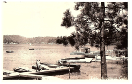 RPPC Postcard Docks &amp; Boats on Lake Arrowhead California - £7.90 GBP