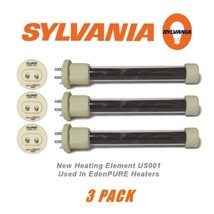 Original Sylvania 500W Edenpure USA1000 GEN 4 Heater Element Bulbs 3 Pack US0... - $70.99