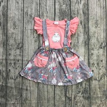 NEW Boutique Easter Bunny Rabbit Suspender Skirt Baby Girls Outfit Set 6... - £10.17 GBP