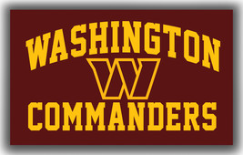 Washington Commanders Football Team Fan Memorable Flag 90x150cm3x5ft Best Banner - £11.15 GBP