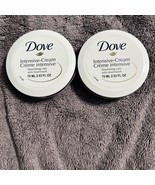 2 *DOVE Intensive Cream Nourishing Skin Care* 2.53oz Travel Jars Lot New... - $14.84