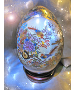 HAUNTED STATSUMA  ANTIQUE EMPYREAN EGG ON STAND GOLDEN NEST EGG  WEALTH ... - $653.77