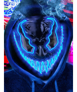 Halloween Mask LED Light Up Mask for Adults Neon Glow Masks with Dark an... - $29.99
