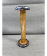 Vintage Large Industrial Wooden Spool 9” Tall no Thread Beautiful Shape - $37.68 CAD