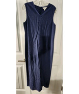 Oscar de la Renta Womens Size 10 Wool Blend Blue Striped Sleveless Sheat... - $65.00