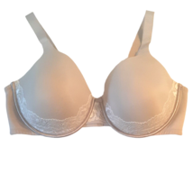 Size 42D Vanity Fair Bra Beige Nude Padded Lined Underwire Full Coverage - £16.38 GBP