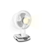 Technical Pro Rechargeable Desk/Wall Fan with LED Work Lamp &amp; Built-in P... - €26,99 EUR