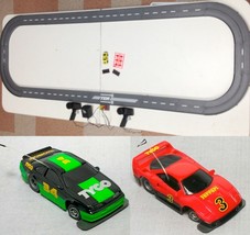 1993 Unused Tyco Tcr Slotless Slot Car Race Set 13ft + 2 Vehicle Ford Vs Ferrari - £78.55 GBP