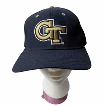 Georgia Tech Hat Mens Blue Yellow Fitted 7 3/8 Zephyr Buzz NCAA Football... - $13.66
