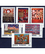 Romania 2816-2821 MNH Children&#39;s Drawings Art Folk Music ZAYIX 0125S0049 - £1.64 GBP