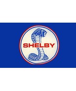 Shelby Mustang Blue 3 x 5 ft logo flag w/grommets - £17.73 GBP