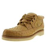 Mens Crocodile Ostrich Skin Shoe Sand Leather Casual Sneaker Size 6-7.5,... - $232.49 CAD