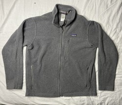 Patagonia Jacket Men’s Size Large Gray Fleece Full Zip Pockets Long Slee... - $40.00