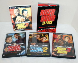 Rush Hour 1, 2 &amp; 3 ~ DVD 3 Pack ~ Hologram Sleeve ~ Excellent - £10.38 GBP
