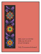 Bead Loom Vintage Floral Border 5 Multi-Color Bracelet Pattern PDF BP_103 - £3.58 GBP