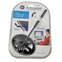 GE PC Microphone 98950 Detachable Laptop Mic Desktop Stand Corded Omnidi... - $11.88