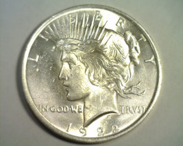 1922 Peace Silver Dollar Nice Uncirculated+ Nice Unc.+ Original Coin Bobs Coins - £44.87 GBP