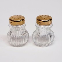 Vintage WMF Mini Salt &amp; Pepper Streuer / Shakers - Gold Tops 1.5&quot; Tall - CUTE! - £15.73 GBP