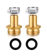 2PK GHT Repair Connector With Stainless Clamps 5/8&quot; Barb X 3/4&quot;Male Thread - $240.24 MXN