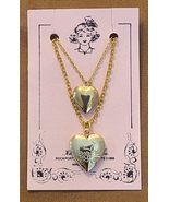 ❤️ PHOTO LOCKETS ❤️Set of 2 Gold Necklaces ~ Jewelry for CHILD &amp; 18&quot; DOL... - £14.87 GBP