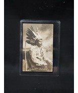 1913 Real Photo Postcard John Snow Penobscot Indian Tribe Old Town Maine... - $49.83