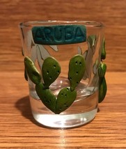 Souvenier 3D Aruba Shot Glass Palm Tree, Lizard, Cactus - £6.41 GBP