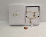 DIOR Beauty Gold PHONE CHARM Stars and LOGO Chain New With Box Limited E... - $59.99