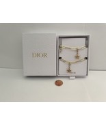 DIOR Beauty Gold PHONE CHARM Stars and LOGO Chain New With Box Limited E... - €51,02 EUR