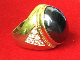 Black Leklai Metal Charm Magic Ring Top Rare Protective Thai Buddha Tali... - $19.99