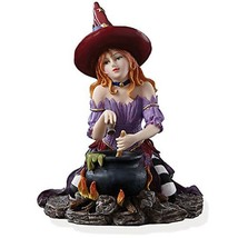 Lenox Witch&#39;s Brew Figurine Halloween Cauldron Red Hair Bewitching Beauties NEW - £47.28 GBP