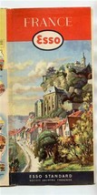 ESSO Map of France 1954 Esso Standard Chateaux Map - £17.19 GBP