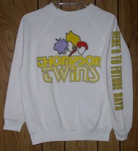 Thompson Twins Concert Tour Sweatshirt Vintage 1985 Here&#39;s To Future Days Medium - £393.98 GBP