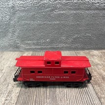 Vintage American Flyer Lines 24636 Red Caboose S Gauge Scale Train Car Toy - $16.14