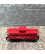 Vintage American Flyer Lines 24636 Red Caboose S Gauge Scale Train Car Toy - £12.66 GBP
