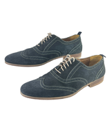 Kurt Geiger Mens Oxford Shoes Blue Size 11 Euro 44 Suede Lace Up Brogue ... - £25.01 GBP