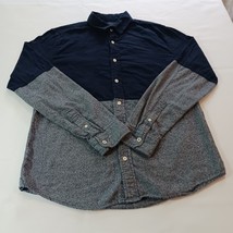 Aeropostale RN#121726 Men&#39;s Blue &amp; Gray Cotton Button Up Shirt Long Slee... - €9,54 EUR
