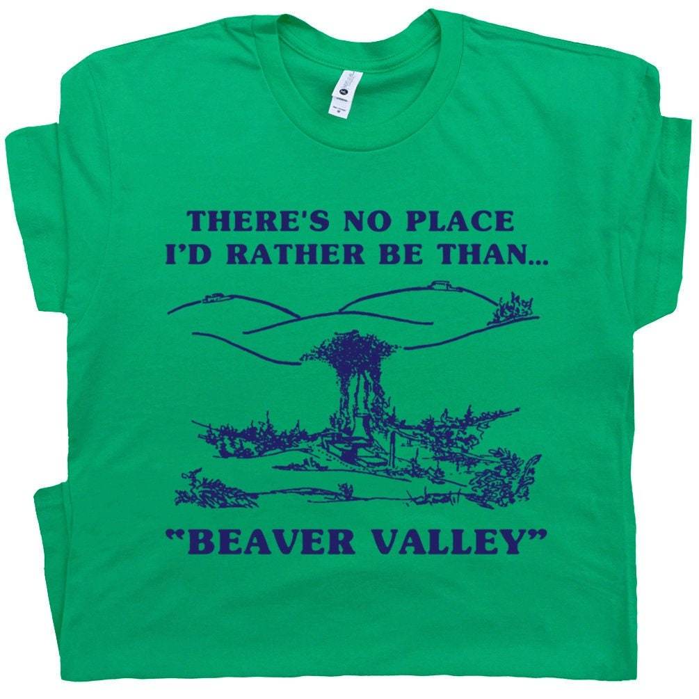 Beaver Valley Shirt Offensive T Shirts For Men Guys Funny Shirts Retro Novelty T