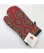 Ankara Geometric Design Oven Mitt Raa Kha 12x6 in NWT 70% Cotton 30% Pol... - $109.21 MXN