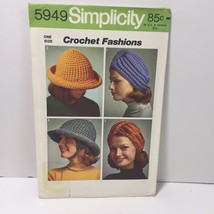 Simplicity Crochet Fashions 5949 Misses' Turban and Brim Hat - $12.86