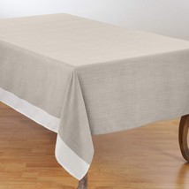 SARO LIFESTYLE Neoteric Collection 100% Polyester Tablecloth with Banded - $64.00