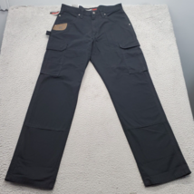 Wrangler Cargo Pants Mens Size 32 Black Flat Front Riggs Workwear Ripsto... - £22.14 GBP