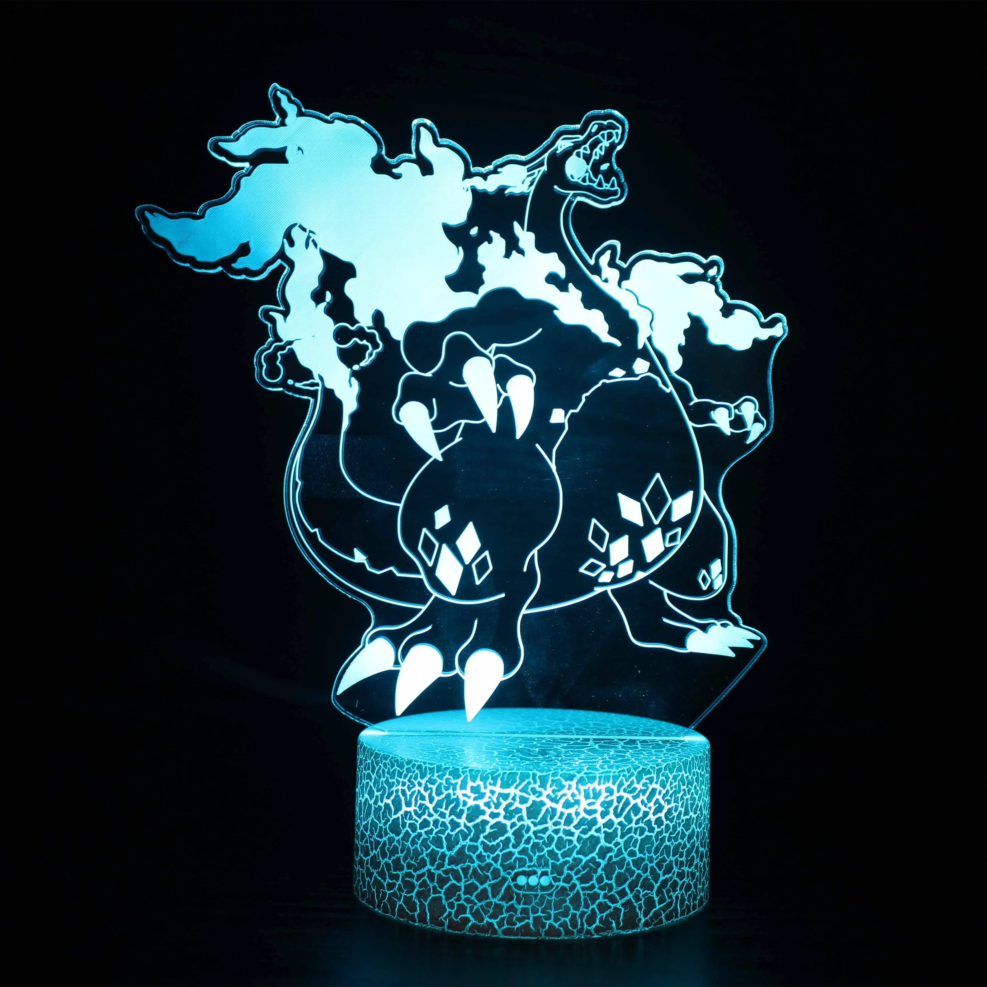 Omy a dynamax charizard 3d led anime lamp nightlights lampara color changing a lamp for thumb200