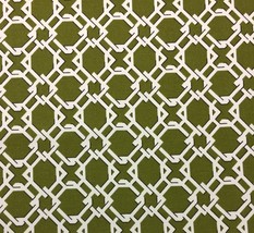 Lacefield Designs Keenland Basil Green Geometric Trellis Heavy Fabric Bty 54&quot;W - £7.83 GBP