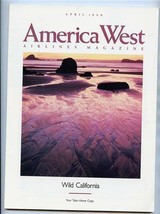 America West Airlines Magazine April 1990 Wild California - £9.73 GBP