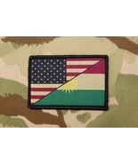 US Kurdistan Friendship Flag Morale Patch Peshmerga US Special Forces Ho... - $158.79 MXN