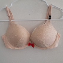 Victoria&#39;s Secret VS Very Sexy Push-Up Floral Lace Shimmer Bra Pink Red ... - $40.00