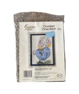 Vintage Golden Bee Counted Cross Stitch Kit Periwinkle Bunny #60484  5 x... - $6.00