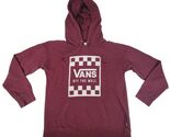 Vans Hoodie Medium Burgundy Red Off The Wall Hooded Sweatshirt Sweater S... - $29.99