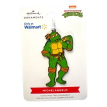 Hallmark Teenage Mutant Ninja Turtles Michelangelo Flat Metal Ornament New - £8.69 GBP